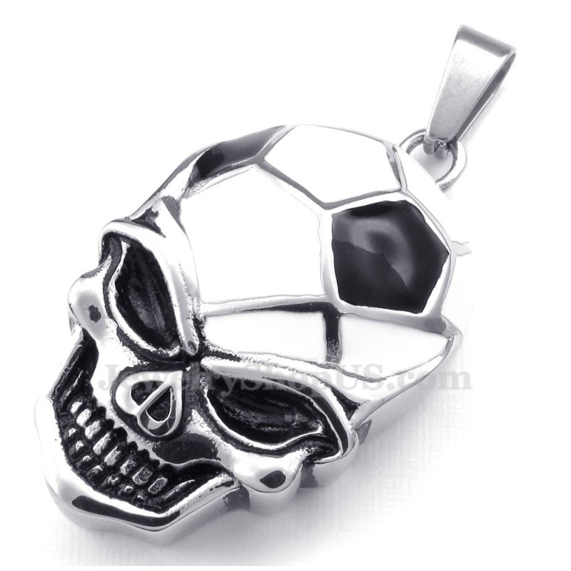Collier Avec Pendentif Tête De Mort En Titane (Chaîne Offerte) Collier Avec Pendentif Tête De Mort En Titane (Chaîne Offerte)