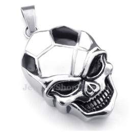 Collier Avec Pendentif Tête De Mort En Titane (Chaîne Offerte)