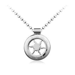 Pendentif Cercle Horoscope En Titane - Chaîne Offerte