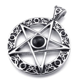 Collier Pendentif Étoile En Titane (Chaîne Gratuite)