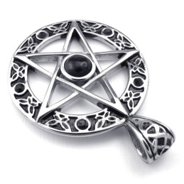 Collier Pendentif Étoile En Titane (Chaîne Gratuite)