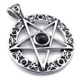 Collier Pendentif Étoile En Titane (Chaîne Gratuite)