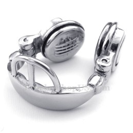 Collier Pendentif Casque En Titane (Chaîne Gratuite)
