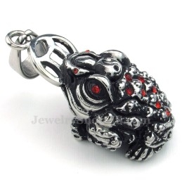 Collier Pendentif Crapaud En Titane (Chaîne Gratuite)