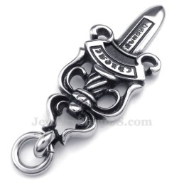 Collier Pendentif Épée En Titane (Chaîne Gratuite)