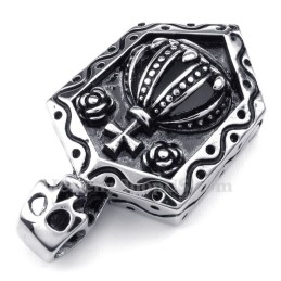 Collier Pendentif Couronne Impériale En Titane (Chaîne Gratuite)