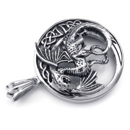 Collier Pendentif Ptérosaure En Titane (Chaîne Gratuite)