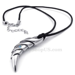 Collier Pendentif Talon En Titane (Chaîne Gratuite)