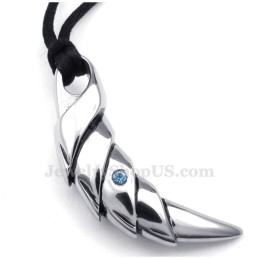 Collier Pendentif Talon En Titane (Chaîne Gratuite)