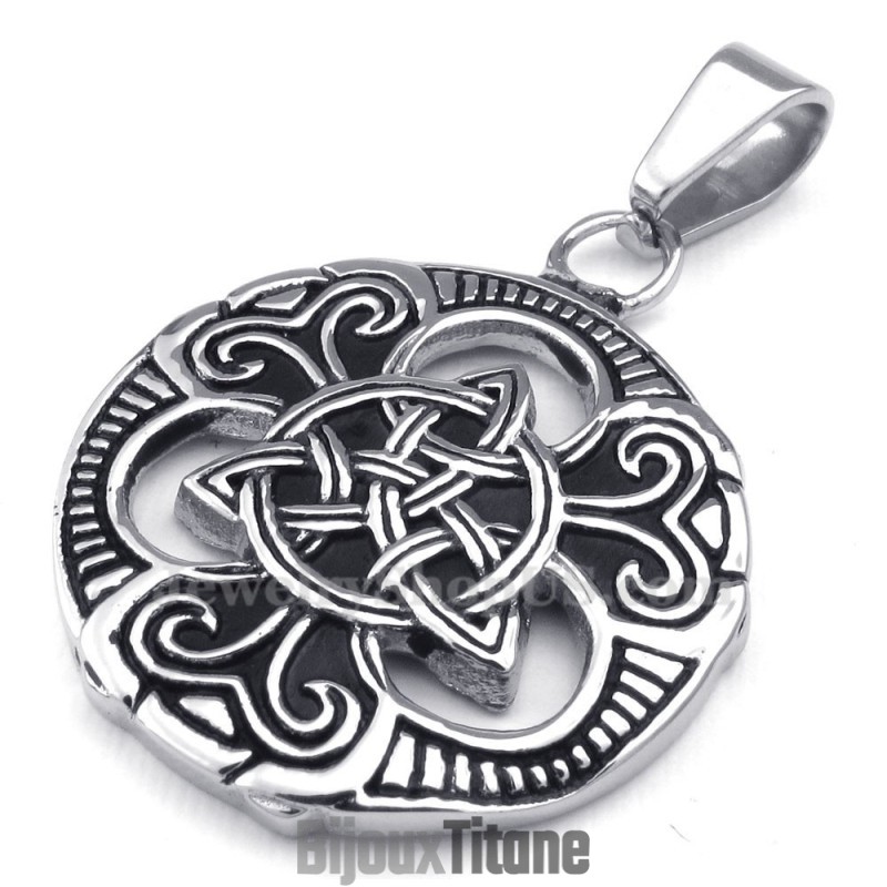 Collier Pendentif Nœud Celtique En Titane (Chaîne Gratuite) Collier Pendentif Nœud Celtique En Titane (Chaîne Gratuite)