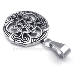 Collier Pendentif Nœud Celtique En Titane (Chaîne Gratuite)