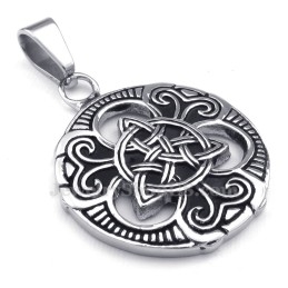 Collier Pendentif Nœud Celtique En Titane (Chaîne Gratuite)