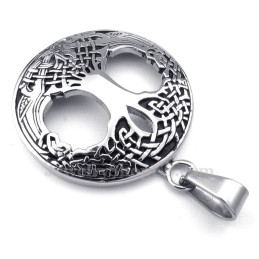 Collier Pendentif Arbre De Vie Celtique En Titane (Chaîne Offerte)
