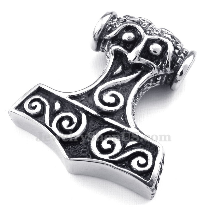 Collier Pendentif Marteau De Thor En Titane (Chaîne Gratuite) Collier Pendentif Marteau De Thor En Titane (Chaîne Gratuite)