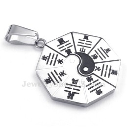 Collier Pendentif En Titane Avec Huit Diagrammes (Chaîne Gratuite)
