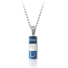 Pendentif Rotatif Tendance En Titane - Chaîne Offerte