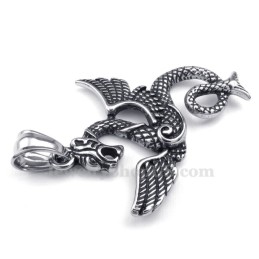 Collier Pendentif Ptérosaure En Titane (Chaîne Gratuite)