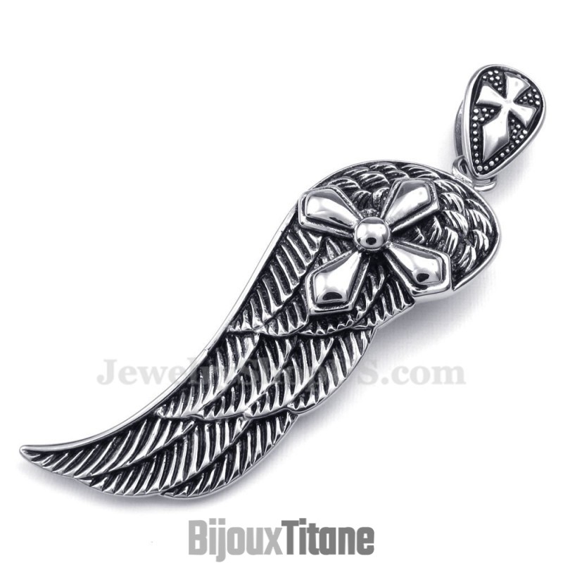 Collier Pendentif Plume En Titane (Chaîne Gratuite) Collier Pendentif Plume En Titane (Chaîne Gratuite)