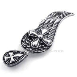 Collier Pendentif Plume En Titane (Chaîne Gratuite)
