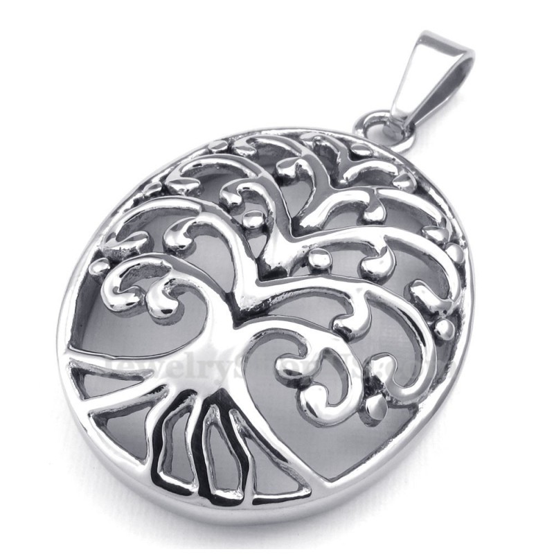 Collier Pendentif Arbre De Vie En Titane (Chaîne Gratuite) Collier Pendentif Arbre De Vie En Titane (Chaîne Gratuite)