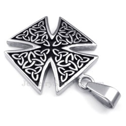 Collier Pendentif Nœud Celtique En Titane (Chaîne Gratuite)