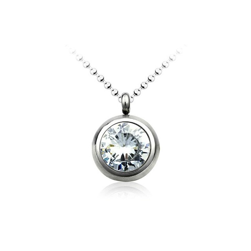 Pendentif Tendance En Titane Avec Diamant - Chaîne Offerte Pendentif Tendance En Titane Avec Diamant - Chaîne Offerte