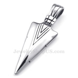 Collier Pendentif Fléchette En Titane (Chaîne Gratuite)