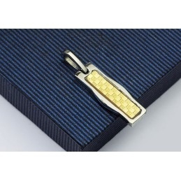 Pendentif En Titane Doré De Style Nouveau - Chaîne Offerte
