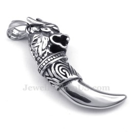 Collier Pendentif Dent De Dragon En Titane (Chaîne Gratuite)