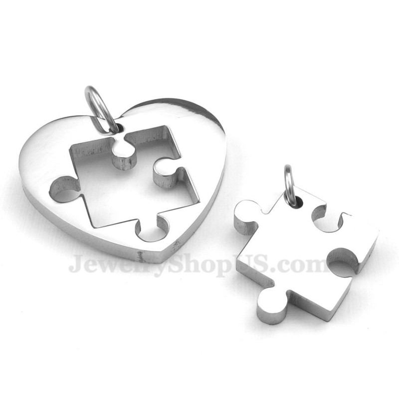 Collier Avec Pendentif En Titane, Symbole Et Signe De Couple (Chaîne Offerte) (Une Paire) Collier Avec Pendentif En Titane, Symbole Et Signe De Couple (Chaîne Offerte) (Une Paire)