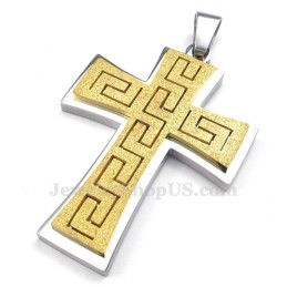 Collier Pendentif Croix En Titane (Chaîne Gratuite)