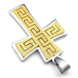 Collier Pendentif Croix En Titane (Chaîne Gratuite)