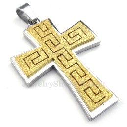 Collier Pendentif Croix En Titane (Chaîne Gratuite)