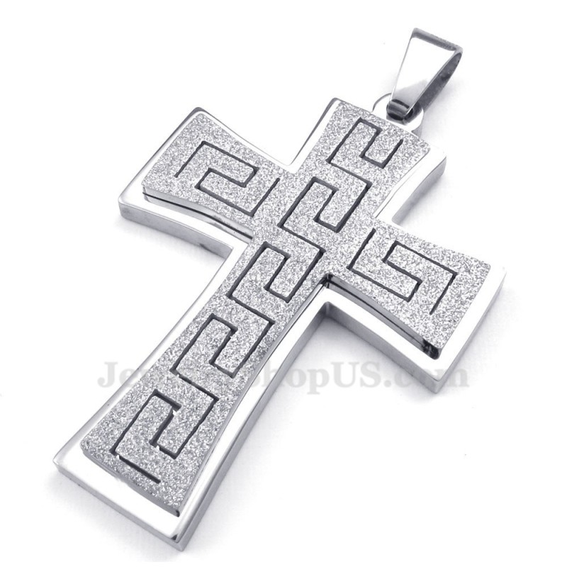 Collier Pendentif Croix En Titane (Chaîne Gratuite)