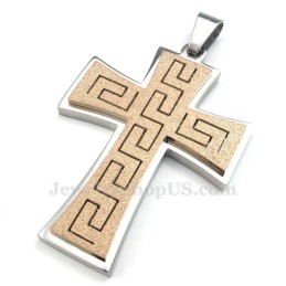 Collier Pendentif Croix En Titane (Chaîne Gratuite)