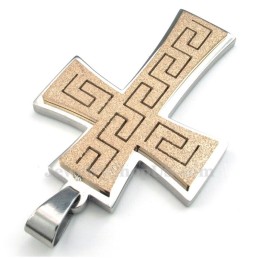 Collier Pendentif Croix En Titane (Chaîne Gratuite)