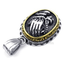 Collier Pendentif En Titane Avec Mains Tremblantes (Chaîne Gratuite)