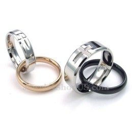 Collier Avec Pendentif En Titane Pour Couple, Cercles Entrelacés (Chaîne Offerte) (Une Paire)
