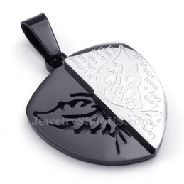 Collier Avec Pendentif Papillon En Titane Pour Couple (Chaîne Offerte) (Une Paire)