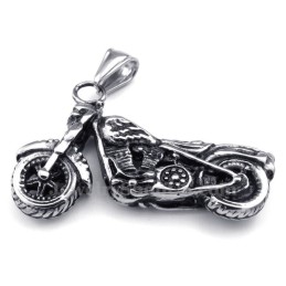 Collier Pendentif Moto En Titane (Chaîne Gratuite)