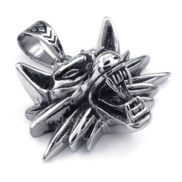 Collier Pendentif Loup En Titane (Chaîne Gratuite)