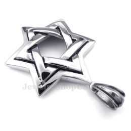 Collier Avec Pendentif Étoile De David En Titane (Chaîne Offerte)