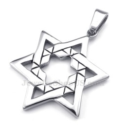 Collier Pendentif Étoile Porte-Bonheur En Titane (Chaîne Gratuite)
