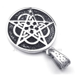 Collier Pendentif Étoile À Cinq Branches En Titane (Chaîne Offerte)