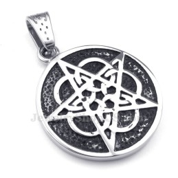 Collier Pendentif Étoile À Cinq Branches En Titane (Chaîne Offerte)