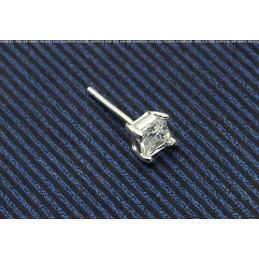 Boucles D'Oreilles Carrées En Titane Blanc Pur