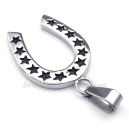 Collier Pendentif Fer À Cheval En Titane (Chaîne Gratuite)
