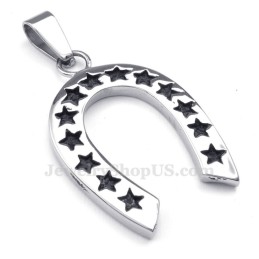 Collier Pendentif Fer À Cheval En Titane (Chaîne Gratuite)
