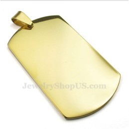 Collier Pendentif Cartes En Titane Et Or (Chaîne Gratuite)