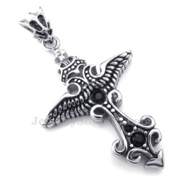 Collier Pendentif Tête De Mort En Titane (Chaîne Gratuite)